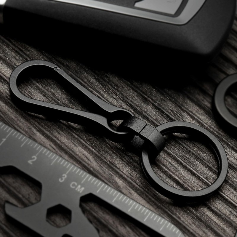 KCFEV Titanium Carabiner Keyring Clip, Minimalist Key Ring, Key Clip,