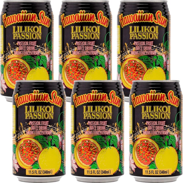 Hawaiian Sun Drinks - Lilikoi Passion (11.5floz x 6 cans)