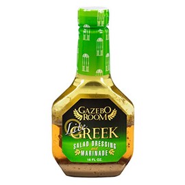 Gazebo Room Lite Greek Salad Dressing and Marinade 16 Oz (6 Pack)