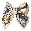 Christmas Concepts® 21cm Reversible Sequin Bow - Luxury Accessories (Silver