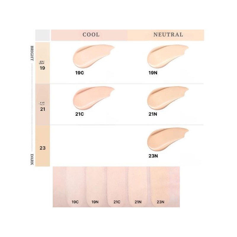 CLIO Kill Cover Mesh Blur Cushion Special Set 3items, Shade:23N