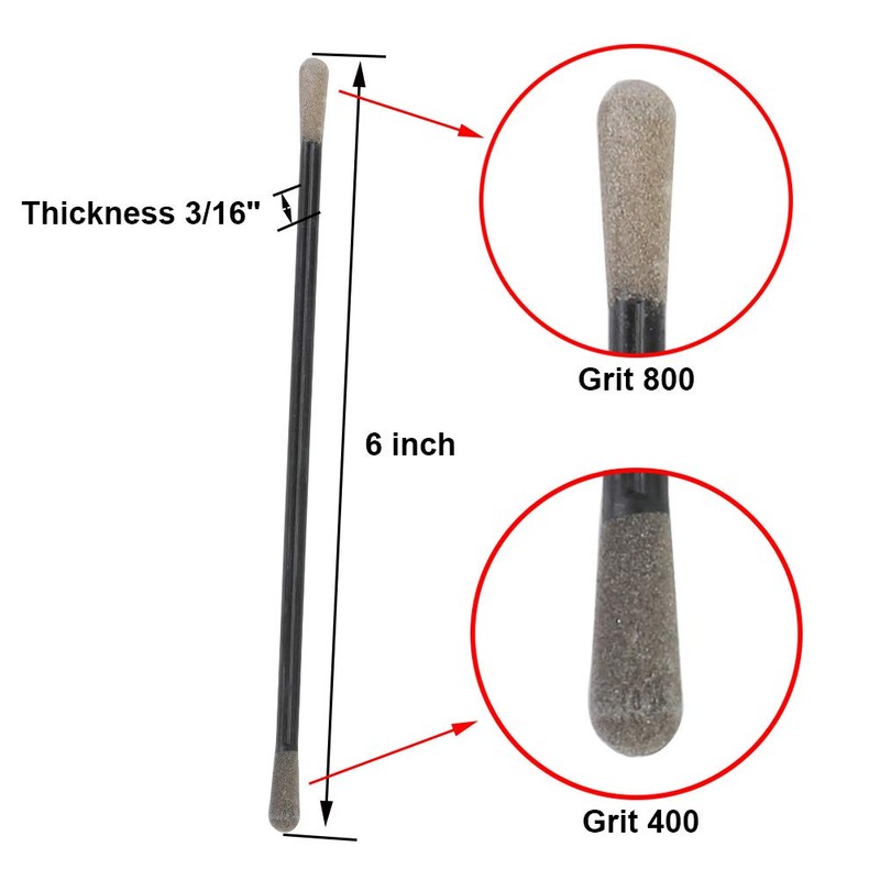 SCOTTCHEN Sanding Sticks Matchsticks Fine Detailing Sanding Grits 120/180 and
