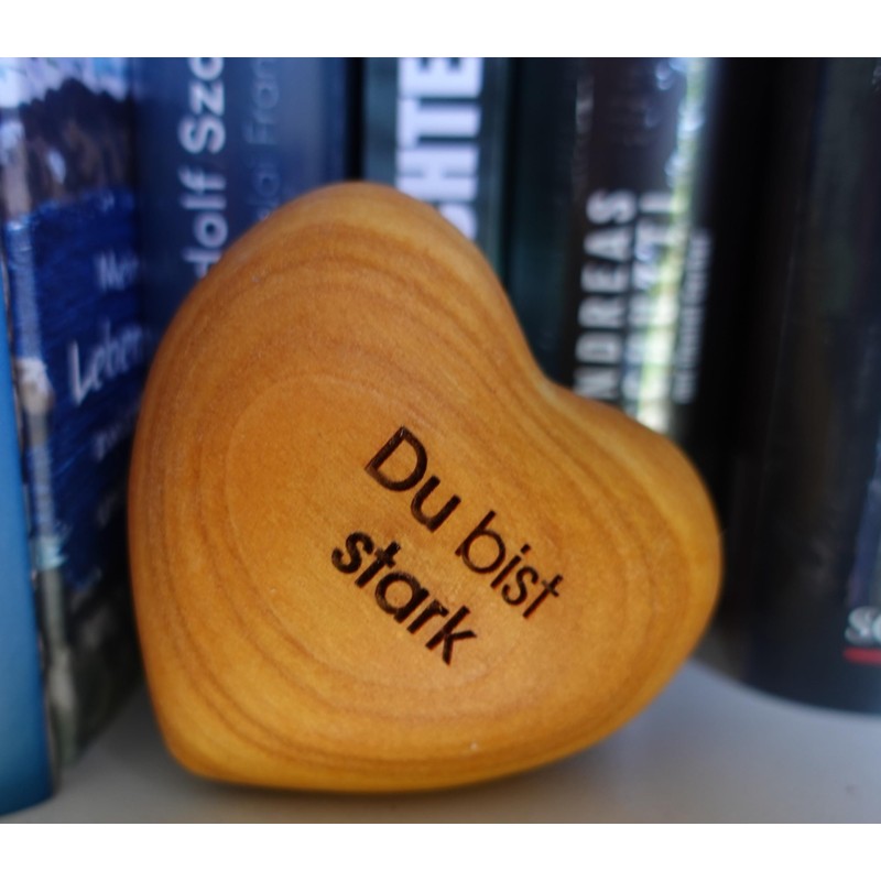 Thankgoods Sag´s with Heart Worry Stone Du bist Stark!
