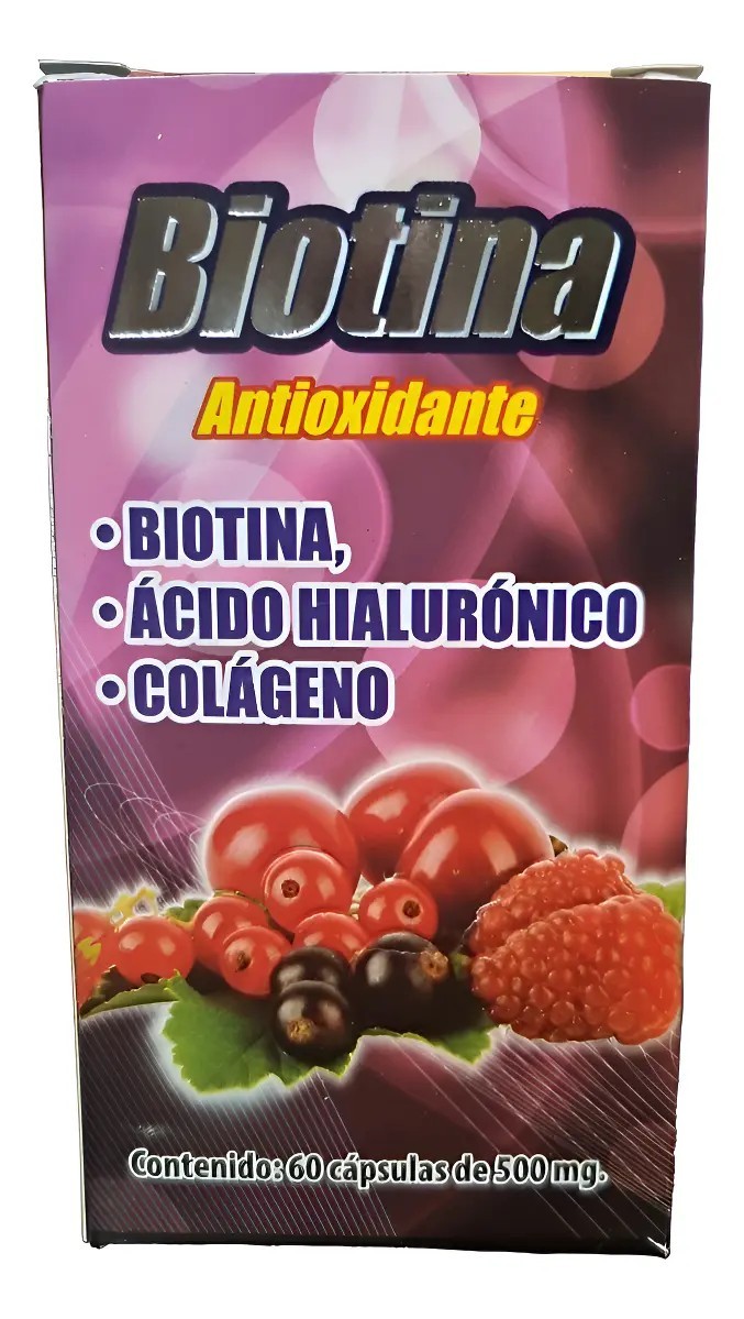 Biotina 60 Capsulas 500mg Antioxidante Naturalin