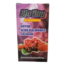 Biotina 60 Capsulas 500mg Antioxidante Naturalin