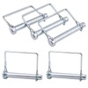 Pipe Folding Cotter Pins, Pack of 5 Rectangular Carbon Steel