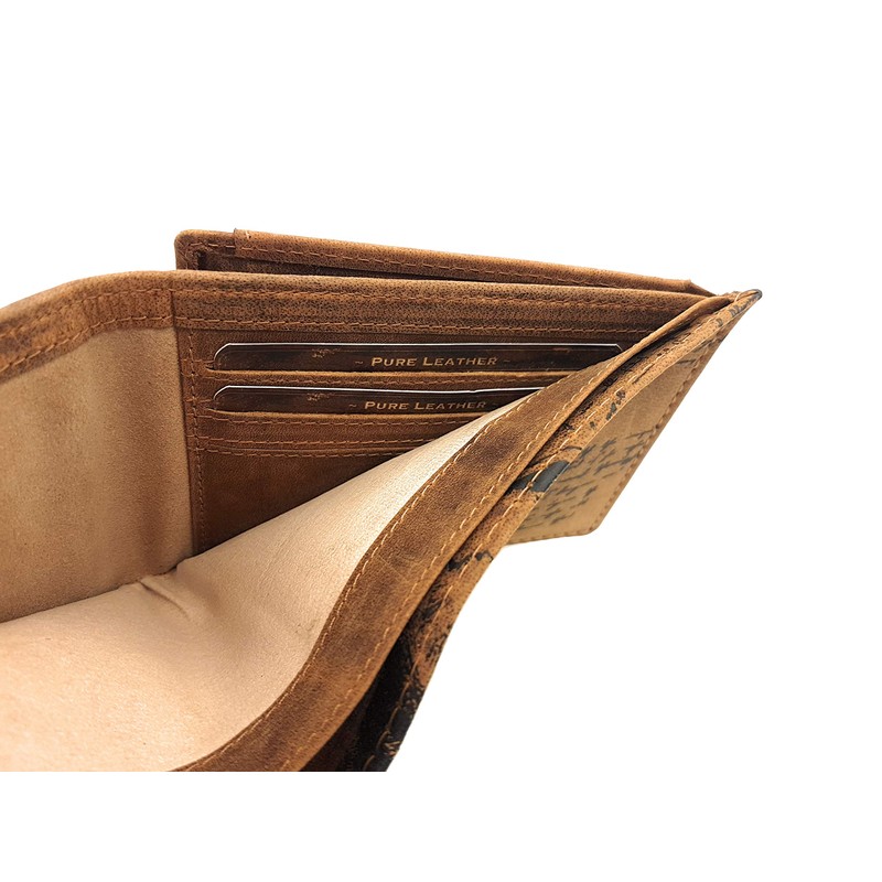 Jockey Club Genuine Buffalo Full Leather Wallet with RFID Protection,