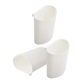 DECHOUS 3pcs Hanging Storage Buckets for Rolling Cart Durable Hanging Can Organizers for Beauty Tools Kitchen Utensils and More Stylish Storage for Home and Salon