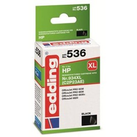 edding Ink Cartridge Replaces HP 934XL, C2P23AE Compatible Black EDD-536 18-536