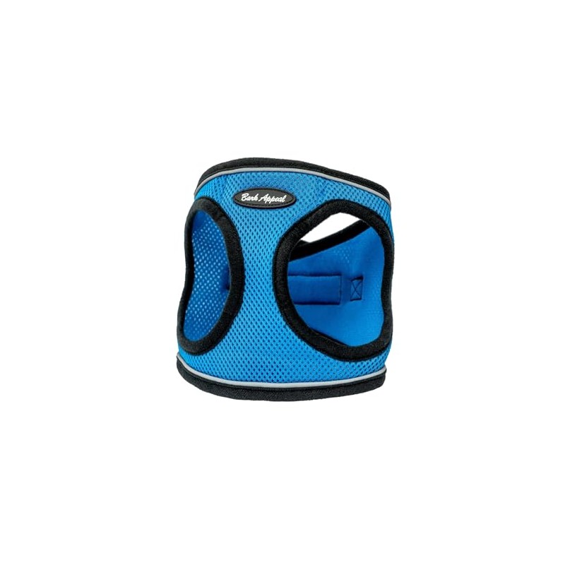 Bark Appeal Reflective Mesh Step in Harness, XL, Blue