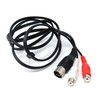 DRUT 1.2m 5 Pin DIN Male to 2 RCA Female