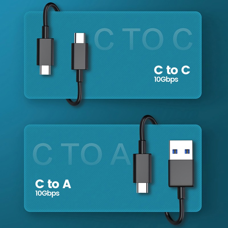 M.2 NVME SSD Enclosure USB 3.1 10Gbps Supports 2TB Plug