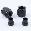 AC PERFORMANCE AN4 Black Aluminum Hardline Fitting -4 AN Female