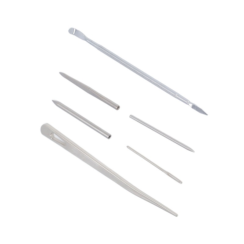 6PCS Paracord Stitching Set Stainless Steel Lacing Needles Smoothing Tool