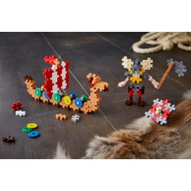 Plus-Plus 100 Tube Creative Building Blocks Viking Ship