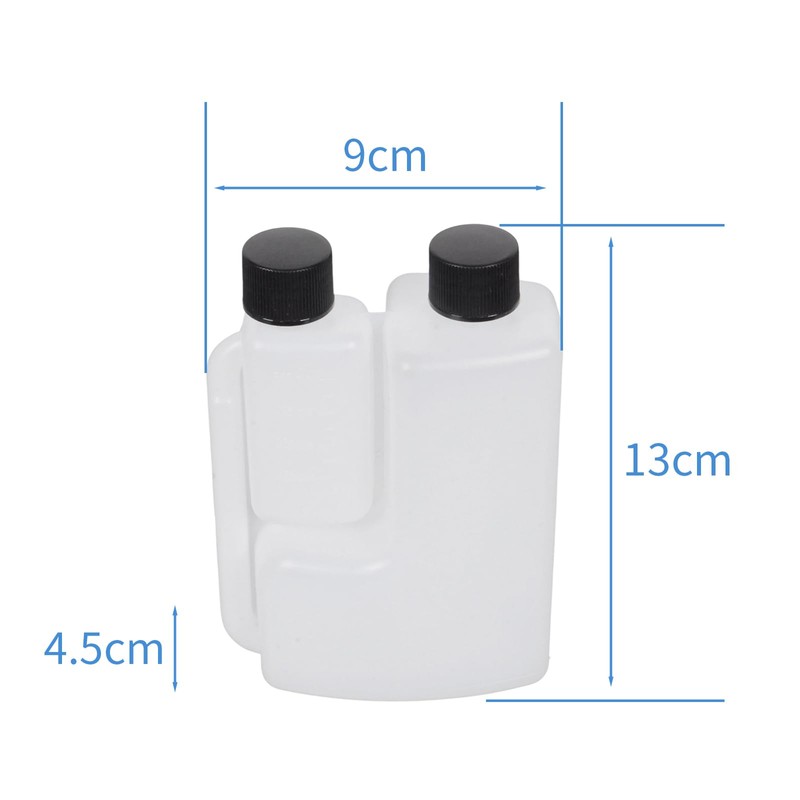 MOTO4U 2 Pcs Oil Mixing Bottle Motorcycle Oil Mixing Aid