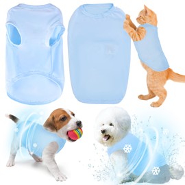 Boortight Dog Cooling Vest Quick Dry Sun Protection Dog Shirt Breathable Instant Cooling Vest for Small Medium Large Dogs and Cats (1Pack-L)