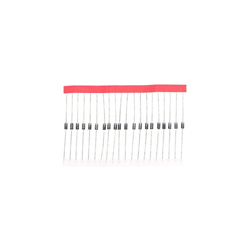HUABAN 100PCS 1N4002 Rectifier Diode 1A 100V DO-41 (DO-204AL) Axial