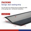 FOSLUOC Garage Door Seal Top and Sides Seal Strip Black