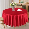 Homiest 1 Pack 72 Inch / 6ft Round Tablecloth Satin