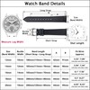 EACHE 14mm Black Leather Watch Bands for Women Quick Release