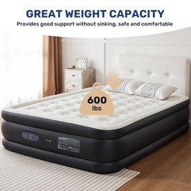 YSSOA 16" Bed Height Queen Camping Air Mattress with Built-in Electric High-Speed Pump