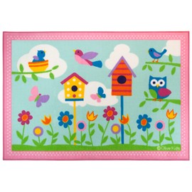 Wildkin Kids 39 x 58 Inch Rug for Boys and Girls, Ideal for Classrooms, Playrooms & Bedrooms Features Skid-Proof Backing, Serged Borders with Durable Nylon Material, BPA-free, Olive Kids (Birdie)
