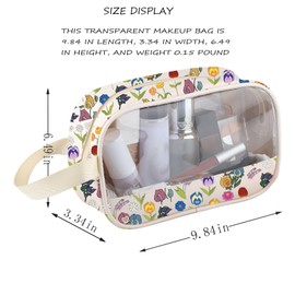 BNQL Alice Flowers Cosmetic Bag Wonderland Flowers Gifts You Can Learn a Lot Of Things From The Flower Alice Makeup Bag Gifts