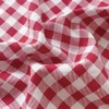 NSNLGSGC Red Ruffled Plaid Gingham Standard Size Pillow Shams 20"x26",