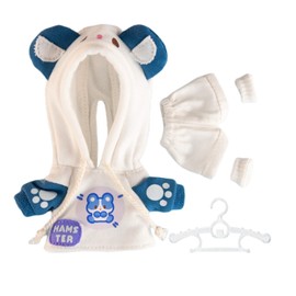 YMY Ob11 Doll 1/12 Scale Cute Animal Style Doll Clothes Set Doll Birthday （Blue）