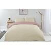 Emma Barclay Lyla Reversible Duvet Set in Cream/Blush Pink -