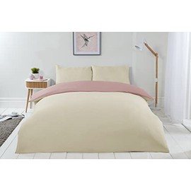 Emma Barclay Lyla Reversible Duvet Set in Cream/Blush Pink - Single