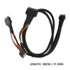 SFF‑8654 8I to 2xSFF‑8639 NVME U.2 Cable Adapter 24Gbps 80CM