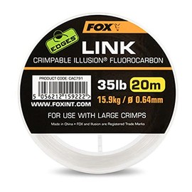 Link Crimpable Illusion Fluorocarbon - 20M Edges Fox