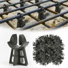 Strasee 100Pcs 1-3/16" Snap Rebar Chairs Plastic Rebar Concrete Chair