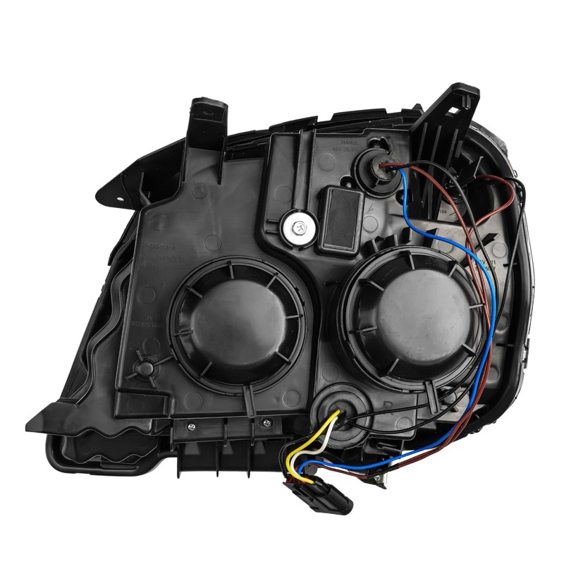 PHILTOP Headlight Assembly, Black Headlights Replacement Compatible with 2016-2017 Terrain