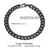 PROSTEEL Mens Jewelry Black Chain Cuban Bracelet Bracelts Man Mens