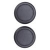 2PCS Lens Rear Caps ABS Plastic Snap On Lens Back