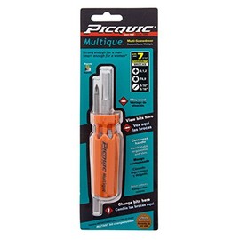 Picquic Multique Compact Multi-bit Screwdriver (colors may vary)
