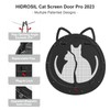 HIDROSIL Cat Door for Screen Door, Inside Openning 10x10x0.5 inch,