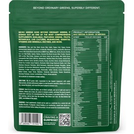 Wellgard Micro Greens 300 Grams – Greens Powder, 57 Ingredients, 84 Scientifically Proven Health Benefits, Super Greens Powder