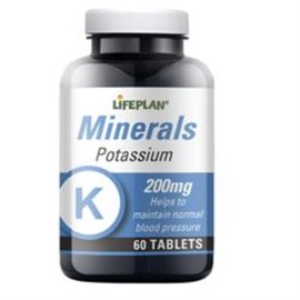 Lifeplan Potassium 300mg 60 Tablets