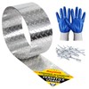 Royilink Embossed Aluminum Diamond Chekcer Plate Sheet Metal – Silver,