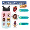 Comida Variada Cool Sabores Diversión Color 50 Calcomanías Stickers PVC