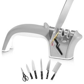 4 in 1 Knife Sharpener 4 Stage Dolphin Shaped Design Knife Accessories Manual Smart Sharp Knife Sharpener for Sharpening Kitchen Knives