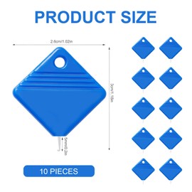 10pcs Needle Threader, Premium Square Automatic Needle Threaders for Hand Sewing Simple Needle Threader Sewing Machine Needle Threader Tool Practical Accessories(Blue)
