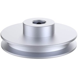 CHANCS Outer Diameter 80mm Single Groove Pulley 10mm Fixed Bore Pulley for Drilling Machine 6MM PU Round Belt