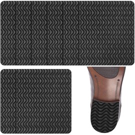 Eurzom 8 Pcs Shoe Grips on Bottom of Shoes No Slip Bottom Pad Self Adhesive Sole Protector Anti Slip Grips for Heel No Skid Pads for Sneakers Slippers(3.9 x 3.2 Inch,Black)