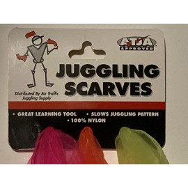 Air Traffic Juggling Scarfs 3 Colors 100% Nylon ATAJ Approved Vintage NOS