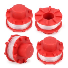 SWAWIS Pack of 4 thread spool, grass trimmer accessories, spool for grass trimmer, replacement spool, replacement spool for Einhell grass trimmer, GE-CT 36/30 Li E Solo replacement thread spool,